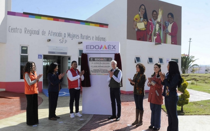 Inaugura Del Mazo el Centro Regional de Atención a Mujeres Rurales e Indígenas del EdoMéx