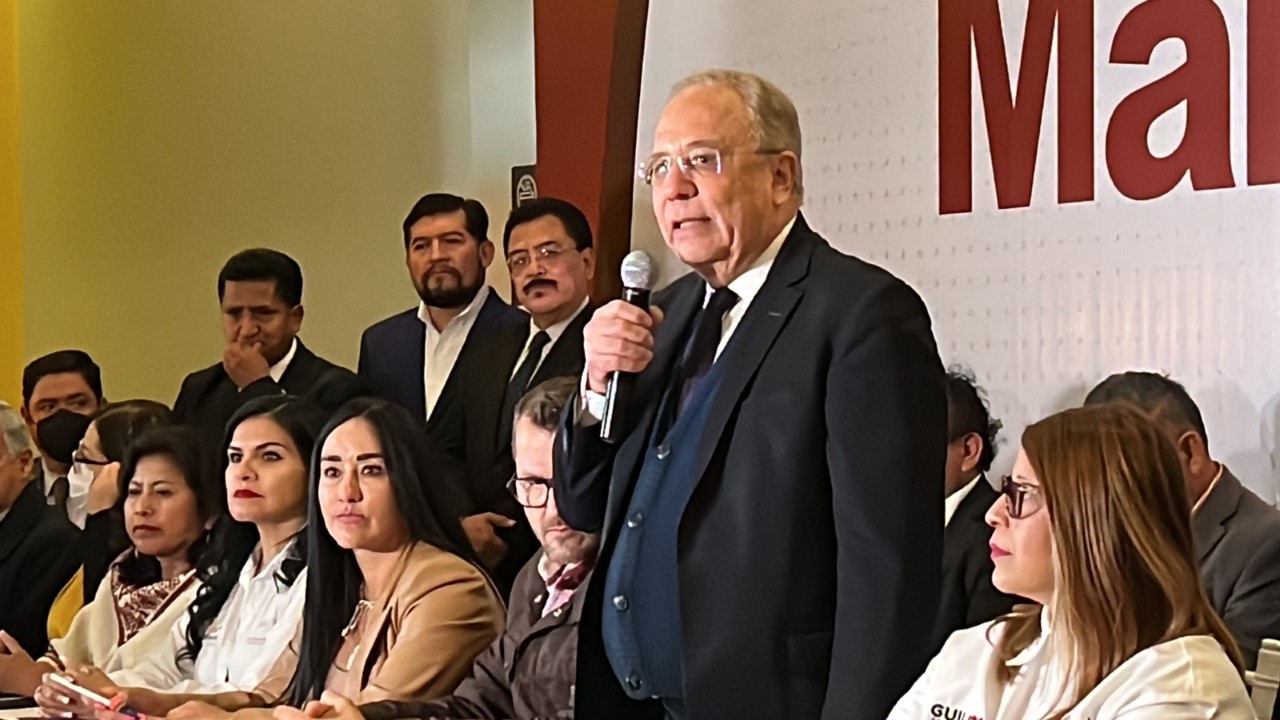 Video desde Puebla: Diputados externan apoyo a Marcelo Ebrard