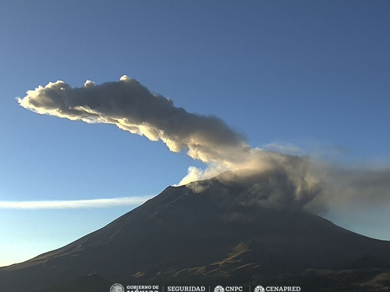 Se registran fuertes explosiones en el Popocatépetl; difunden videos