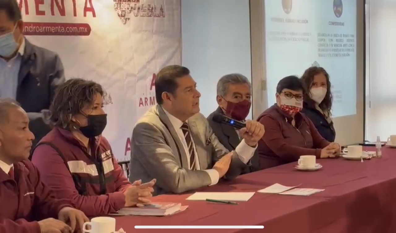 Video desde Puebla: Asegura Alejandro Armenta que está arriba en todas las encuestas de aspirantes a la gubernatura para el 2024