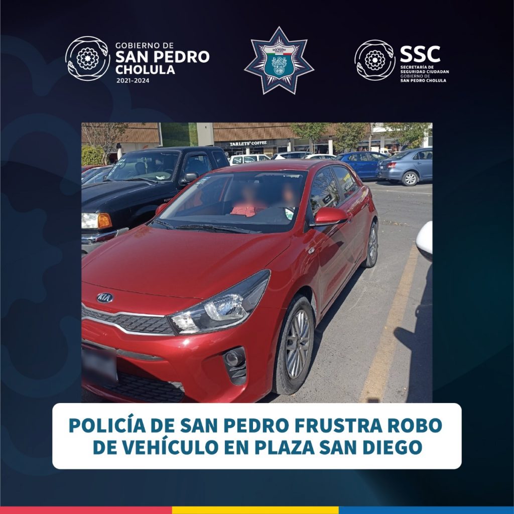 Frustran robo en Plaza San Diego