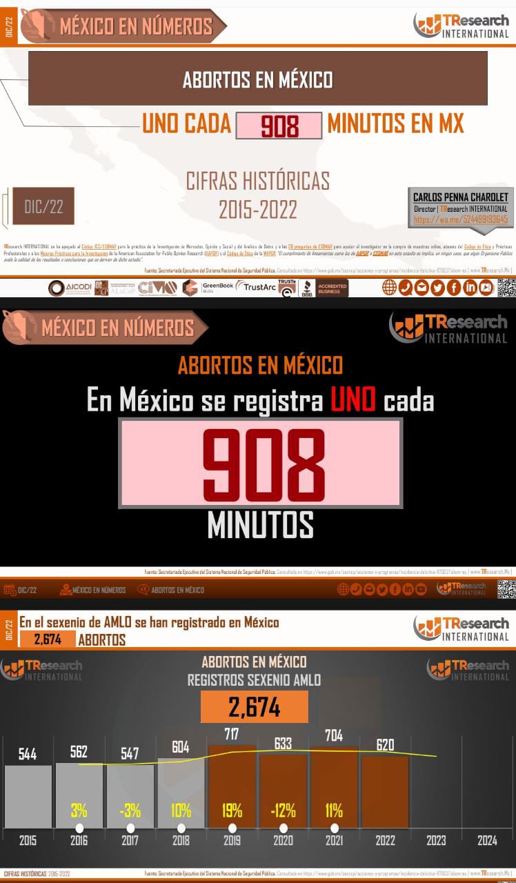 Puebla, estado 23 del pais en cantidad de abortos de diciembre 2018 a 2022: TResearch