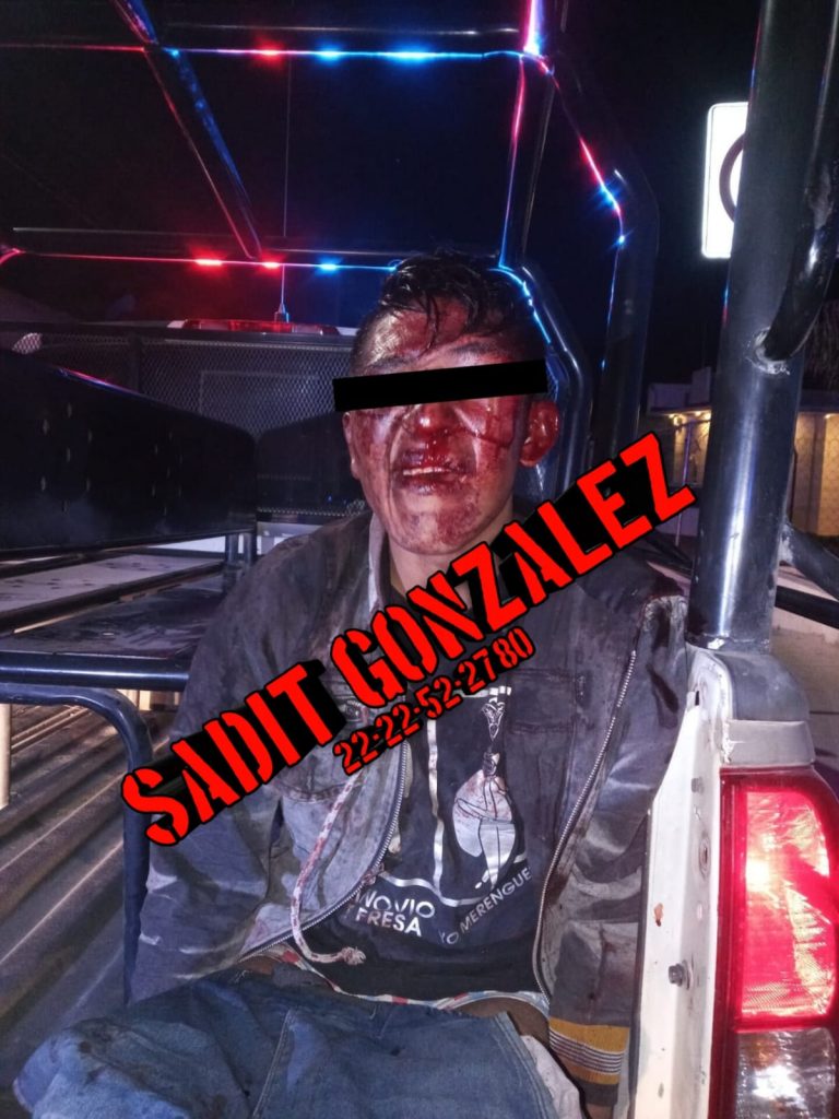 Golpean a presunto ladrón en Amozoc