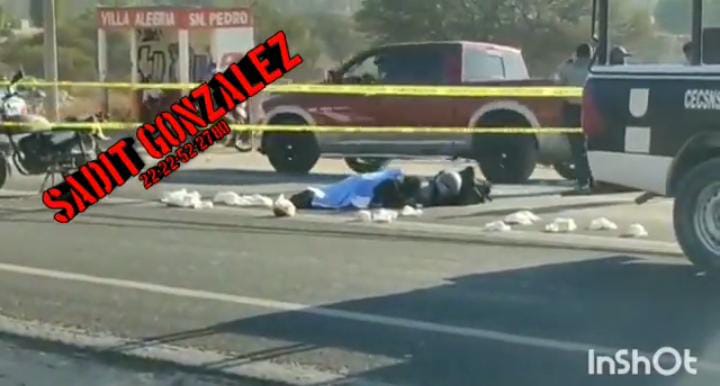 Video desde Puebla: Muere motociclista en Miahuatlán
