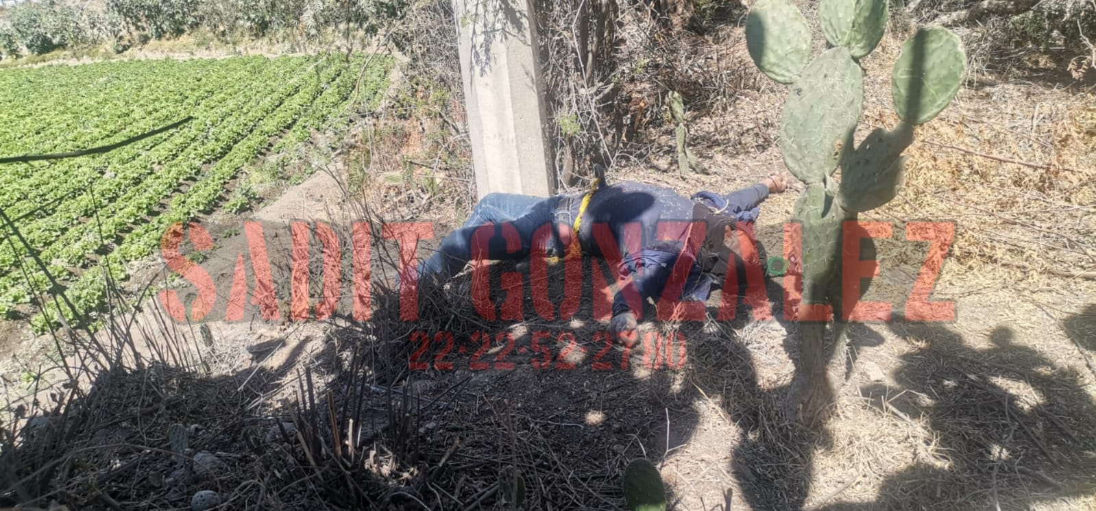 Hallan hombre sin vida en la base de un poste de alta tensión en Acatzingo