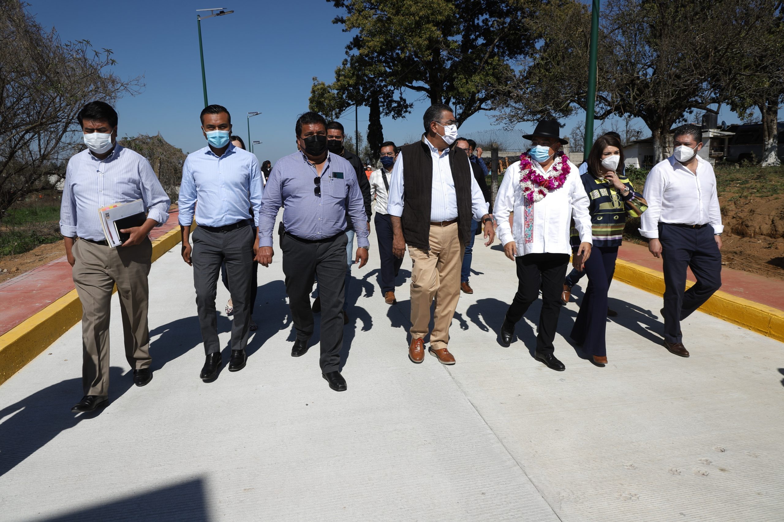 Gobernador Céspedes inaugura pavimentación en Zacatlán