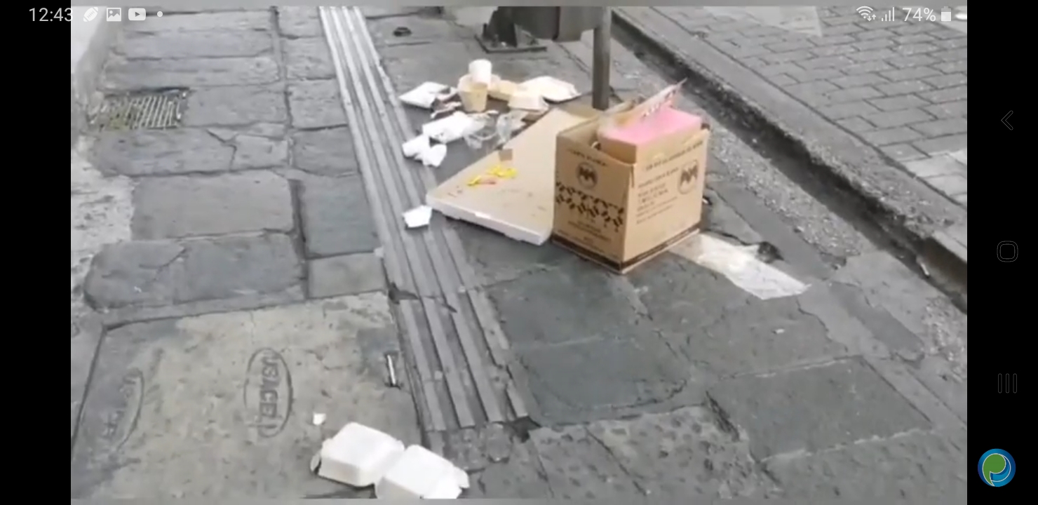 Video desde Puebla: Vacías y con basura, las calles de la Angelópolis el primero día del año