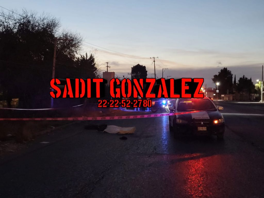 Muere hombre atropellado en Amozoc