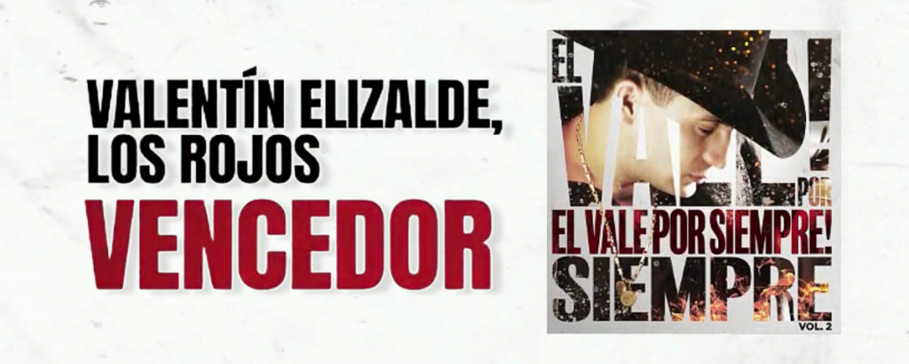 Los Rojos cantan “El Vencedor” junto a Valentín Elizalde