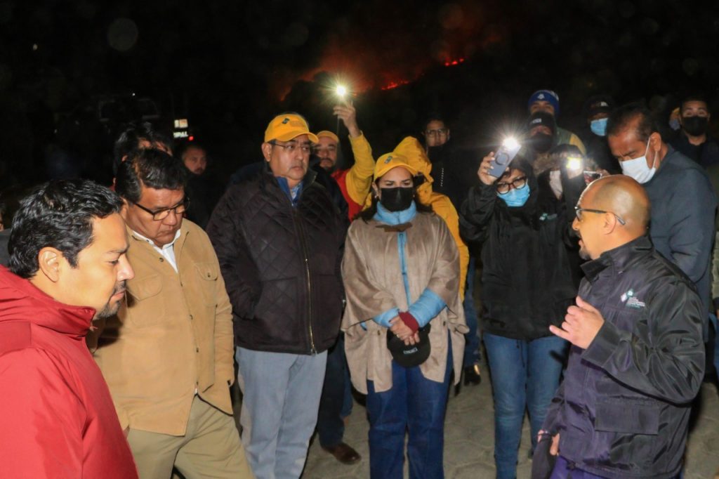 Combate frontal a los incendios forestales, reiteró el gobernador Céspedes Peregrina