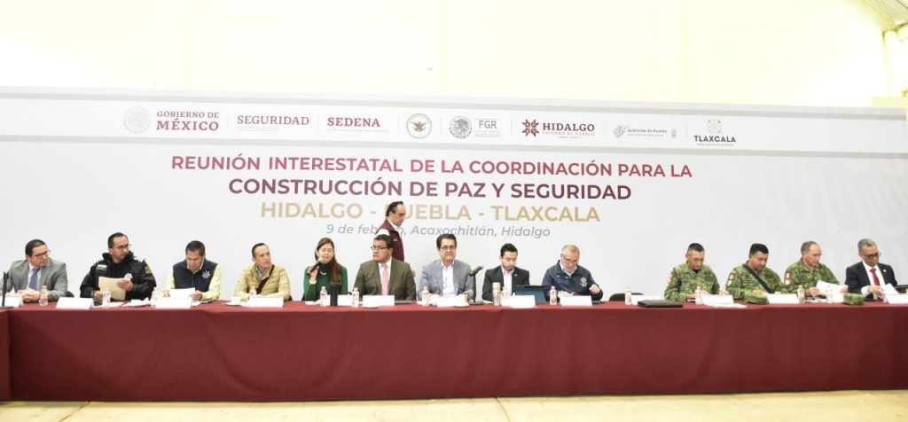 Fortalece gobierno de Puebla estrategias en seguridad con  Hidalgo y Tlaxcala