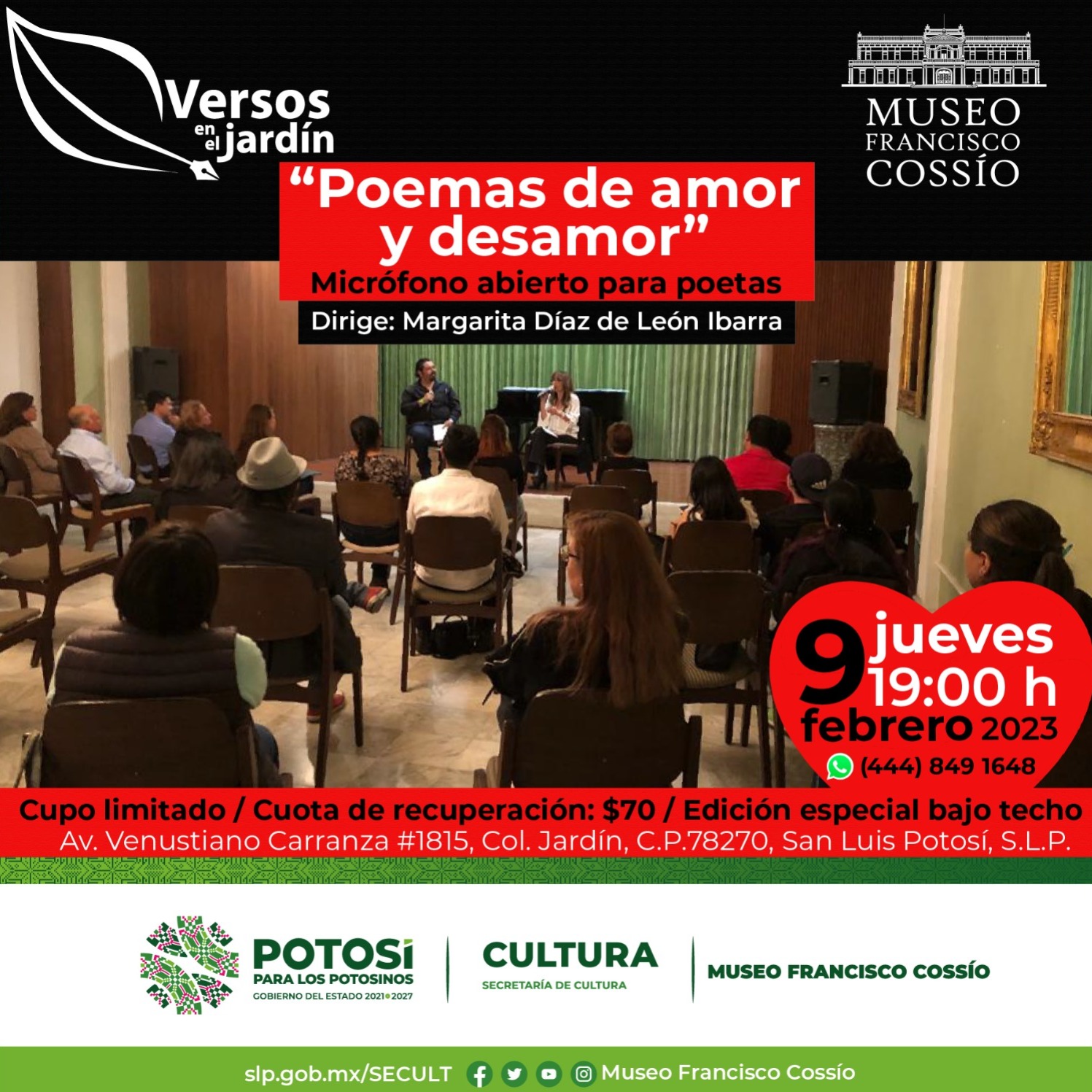 Poemas de amor y desamor en el Cossío