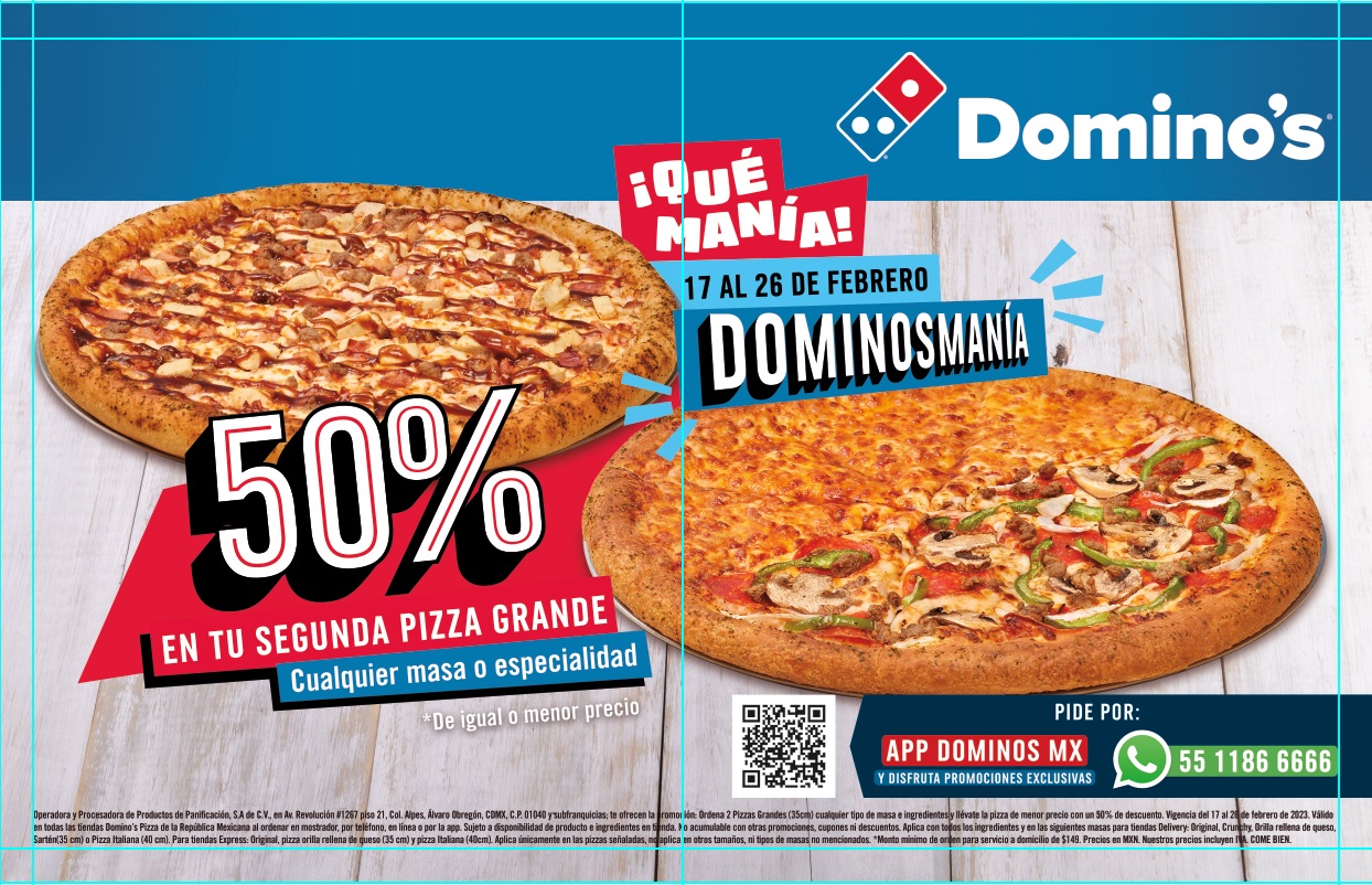 Dominosmanía, la mejor opción de pizzas vuelve a Domino´s.