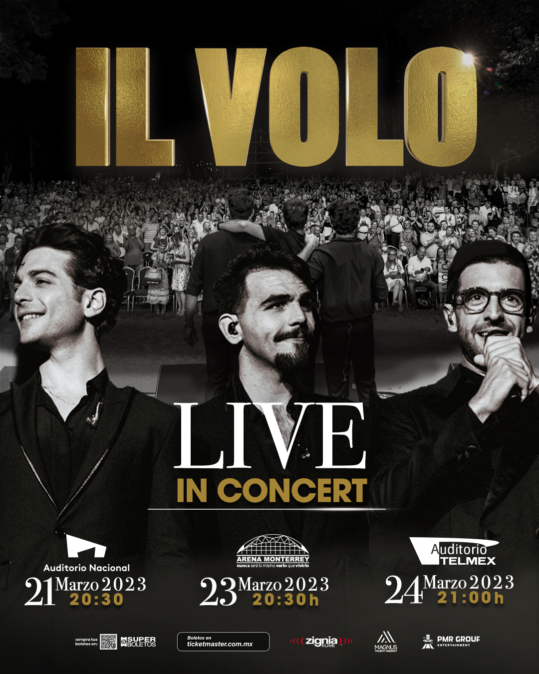 Il Volo ofrecerá tres shows de su gira “Il Volo Live In Concert” en la