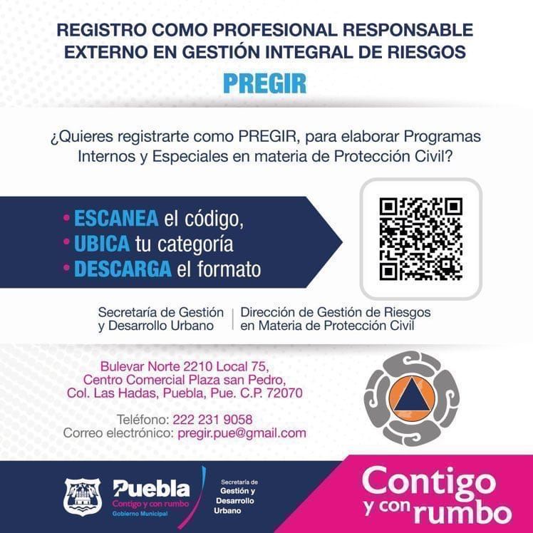 Publica ayuntamiento de Puebla el padrón de Pregir