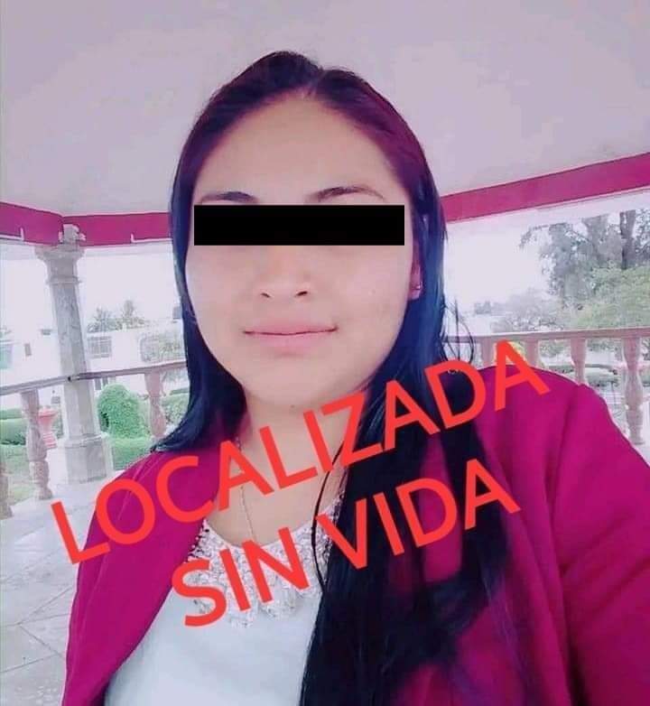 Localizan sin vida a joven desaparecida en Guadalupe Victoria