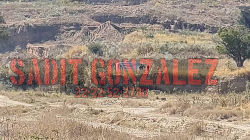 Encobijado en el fondo de una barranca en Acatzingo