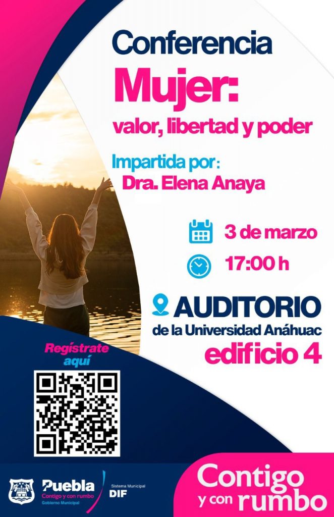 Invitan a charla Mujer: Valor, Libertad y Poder
