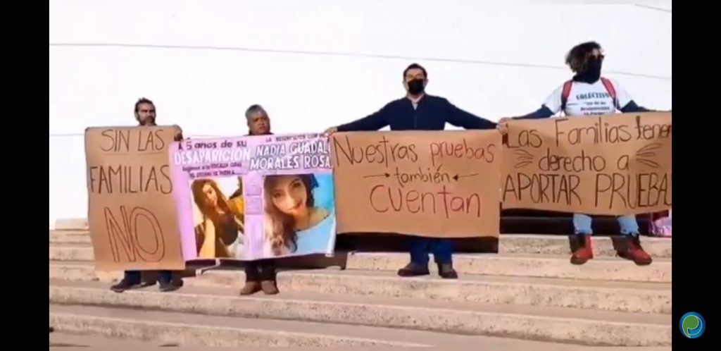 Video desde Puebla: Padre de mujer desaparecida hace 5 años se manifiesta en el Poder Judicial Federal
