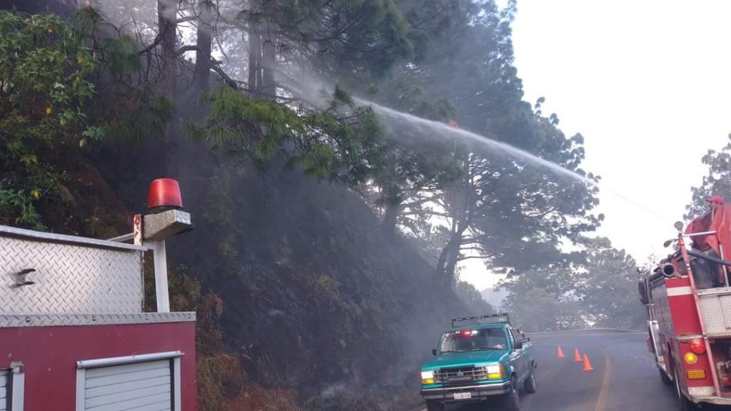 Incendio forestal consume una hectárea en Huauchinango