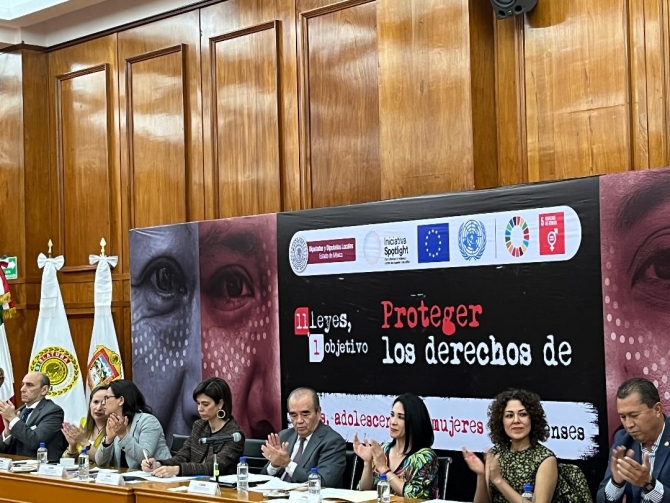 Presentan 11 leyes de la iniciativa Spotlight para abatir violencia contra mujeres en EdoMéx