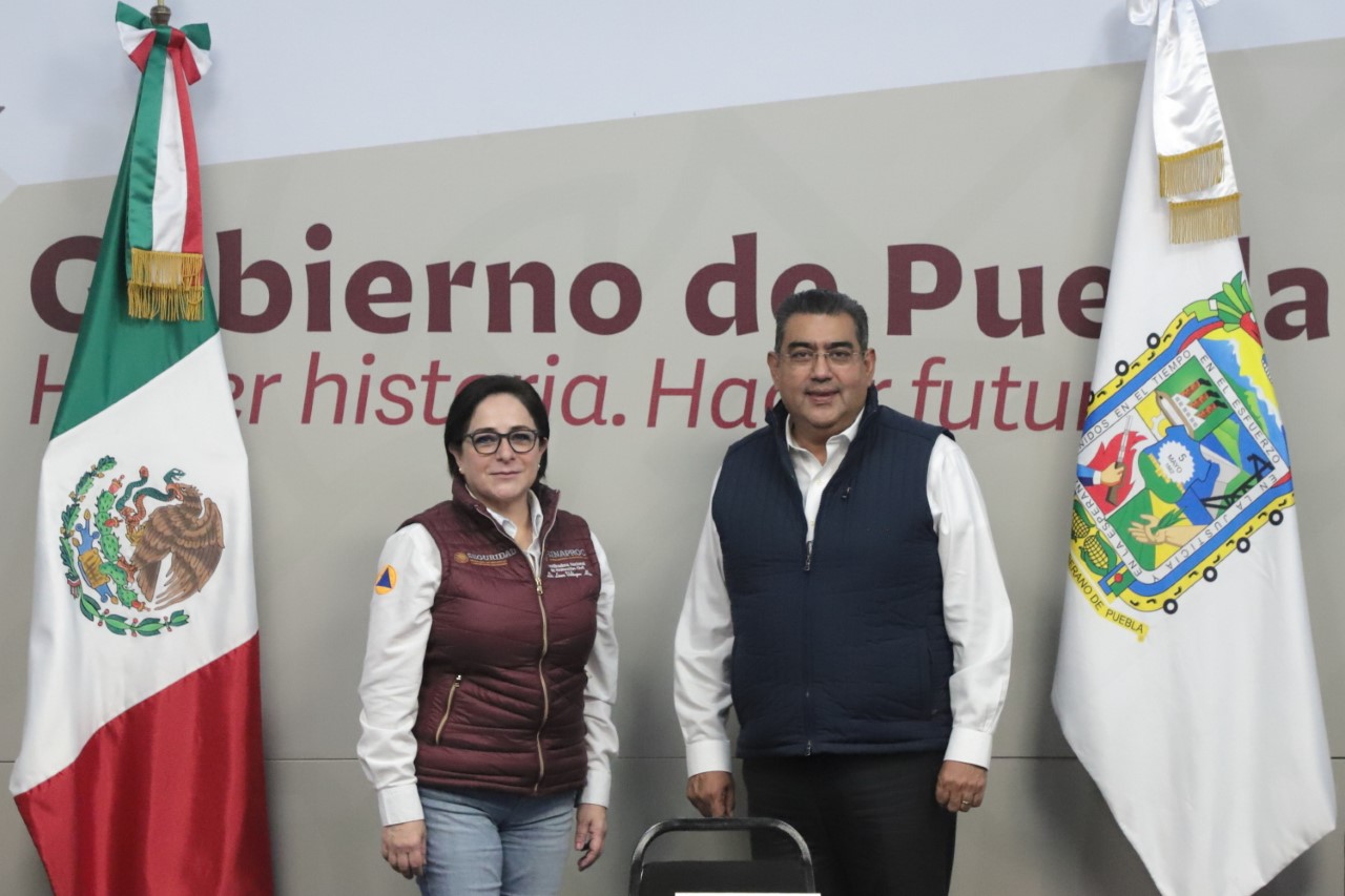 El gobierno de Puebla trabajará con municipios y la federación en materia de Protección Civil