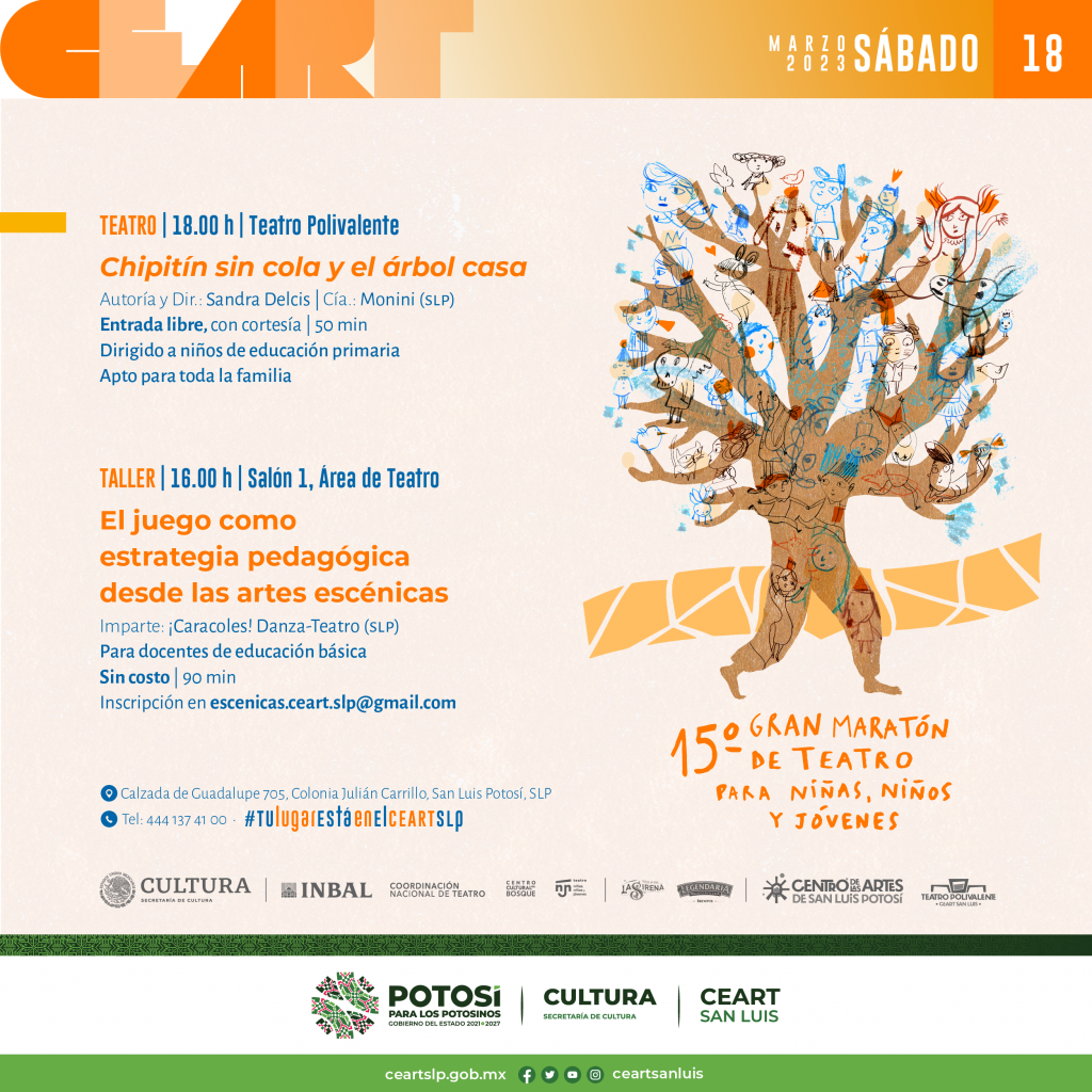 Todas y todos invitados al 15º gran maratón de teatro