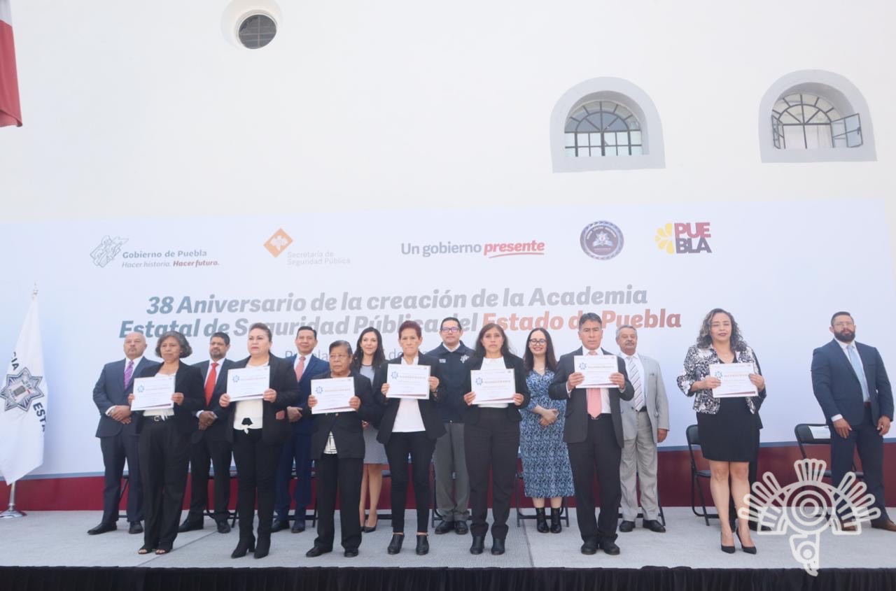 Conmemora SSP 38 aniversario de la Academia Estatal de Seguridad Pública