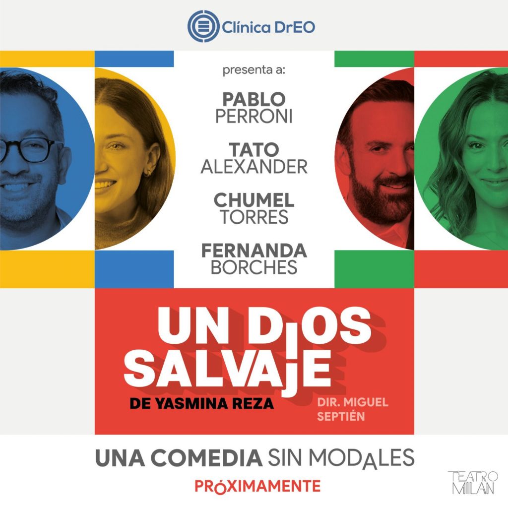 Borches, Pablo Perroni, Tato Alexander y Chumel Torres mostrarán el lado más primitivo del ser humano en la obra “Un Dios salvaje”