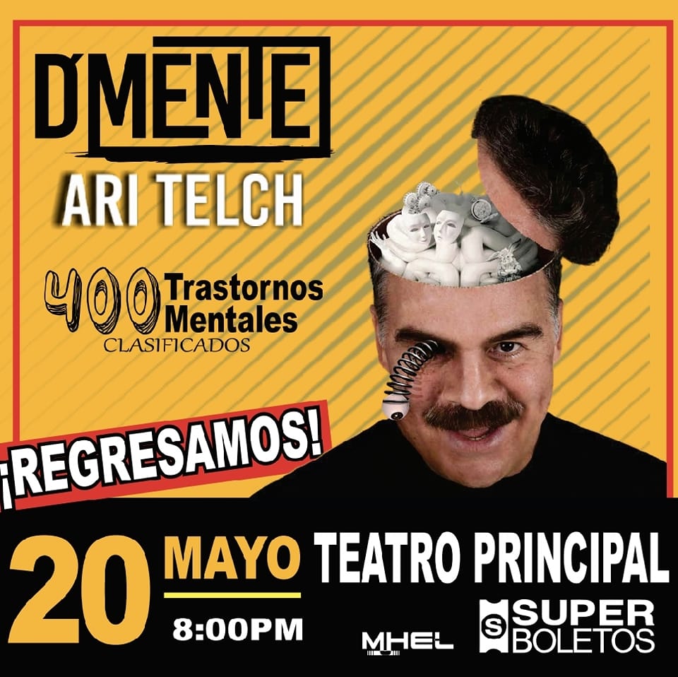 Ari Telch regresa a Puebla con “D’Mente”