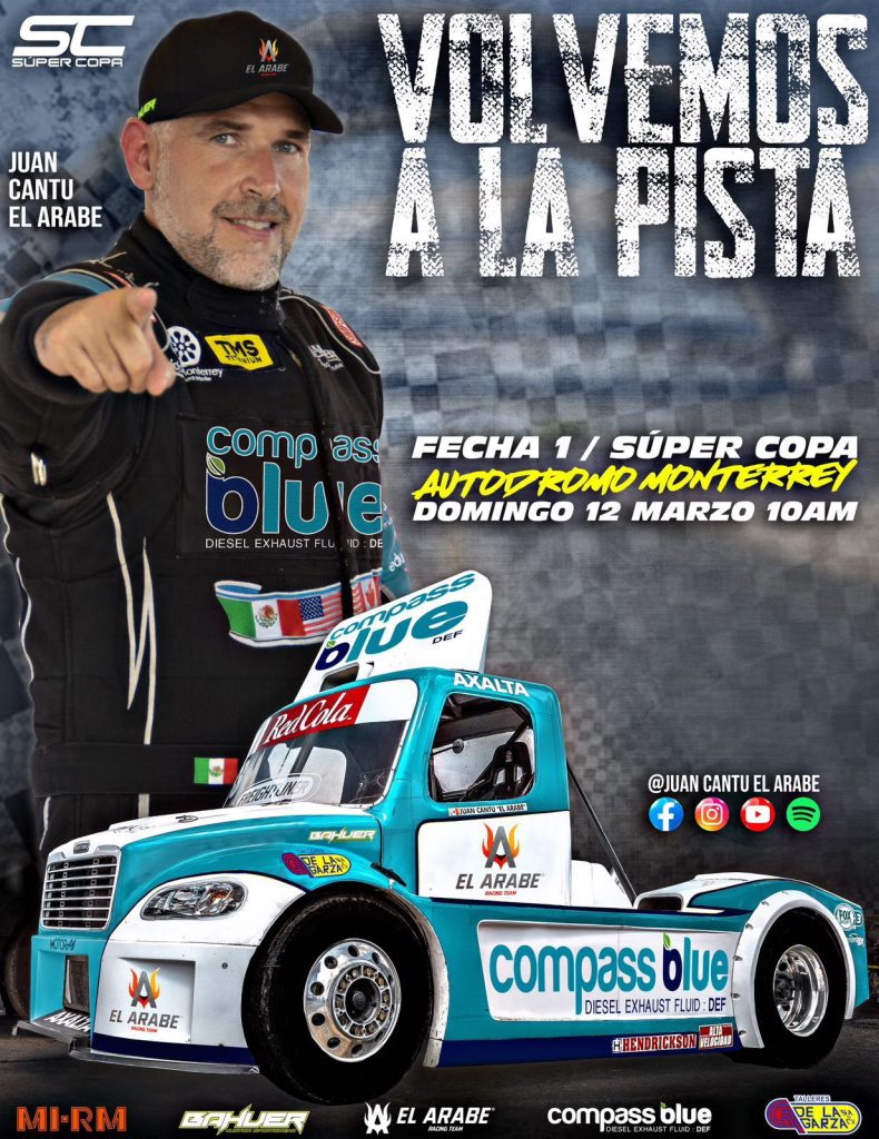 El Árabe Racing Team by Compass Blue a la Súper Copa 2023 en los Tractocamiones
