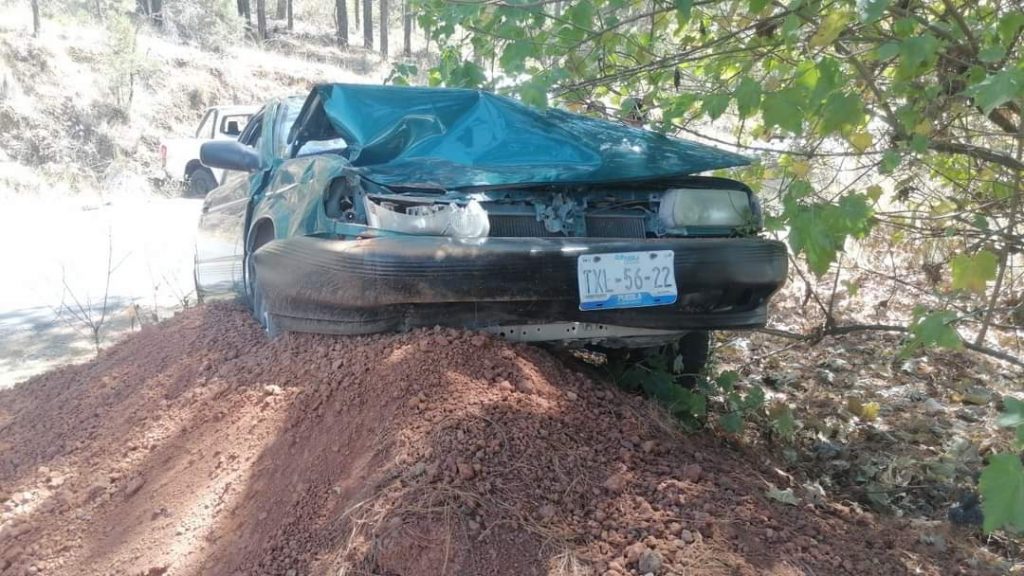 Lesionados, saldo de accidente en la Aquixtla-Chignahuapan