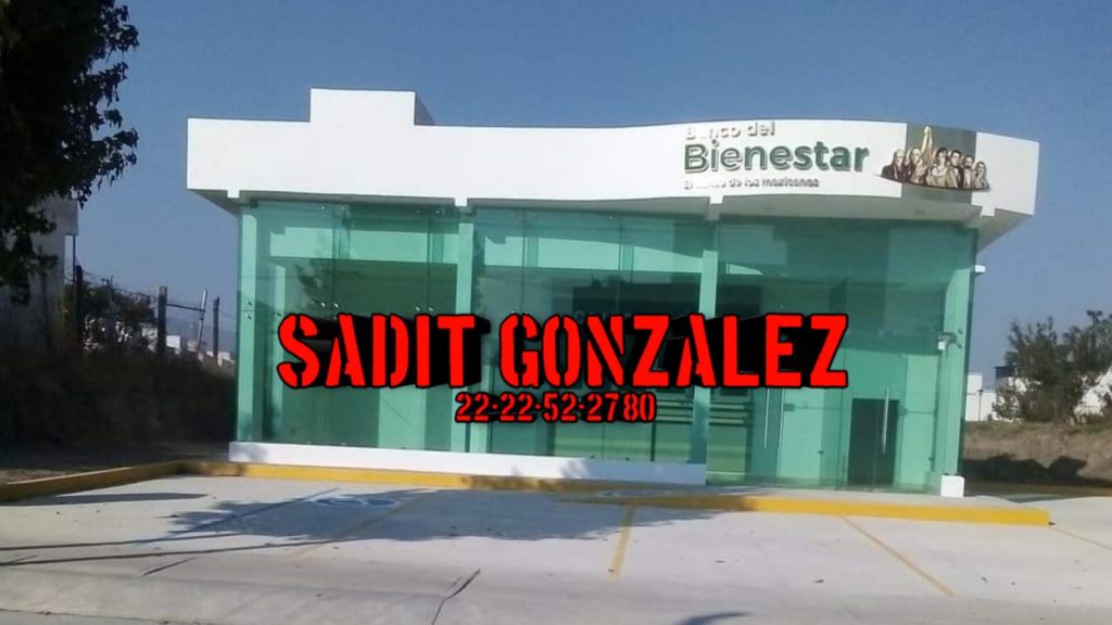 Hacen boquete dentro del banco Bienestar en Huejotzingo