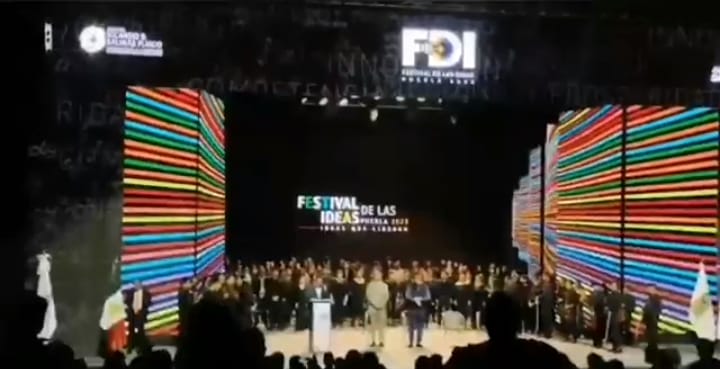 Video desde Puebla: Gobernador inaugura el Festival de las Ideas