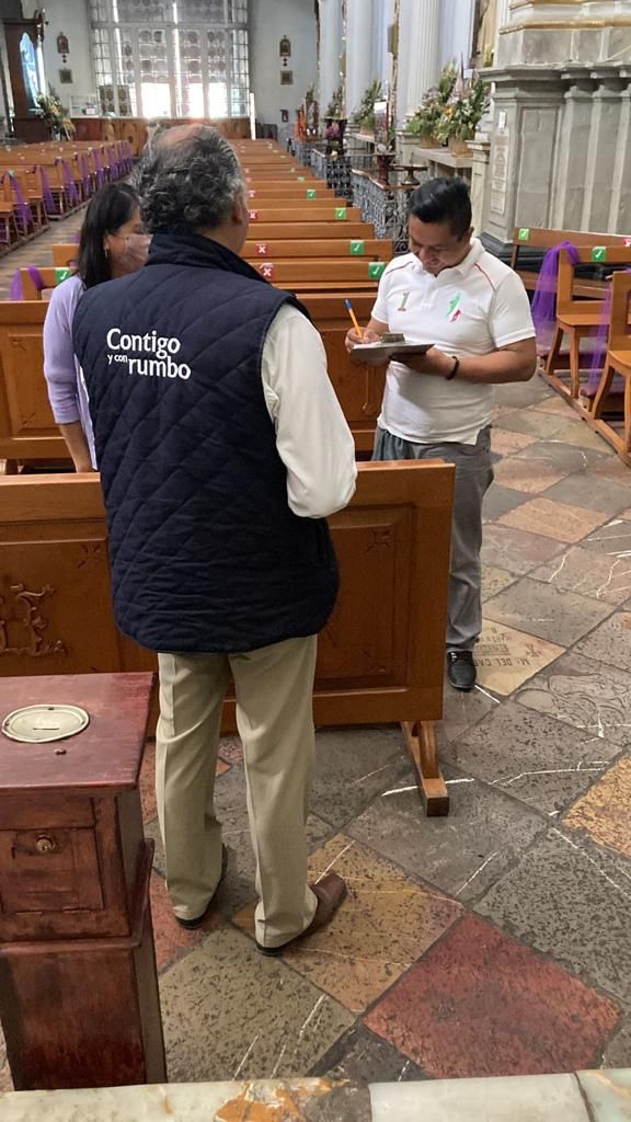 Revisan iglesias antes de semana santa en Puebla capital