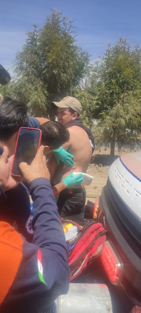 Conductor de transporte público agrede a camionero