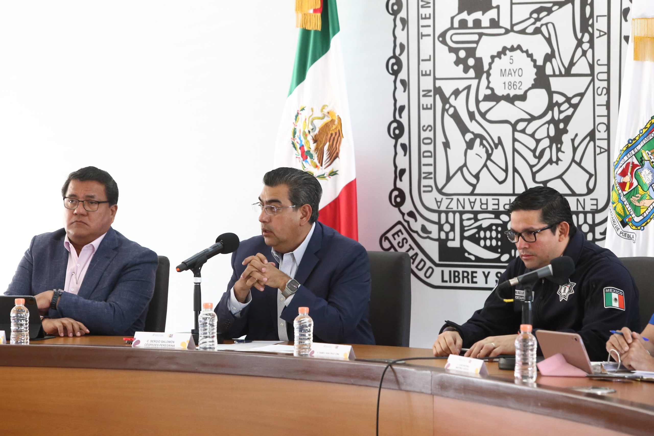 Agilizar certificación y contratación de policías, exigió Sergio Salomón Céspedes a presidentes municipales