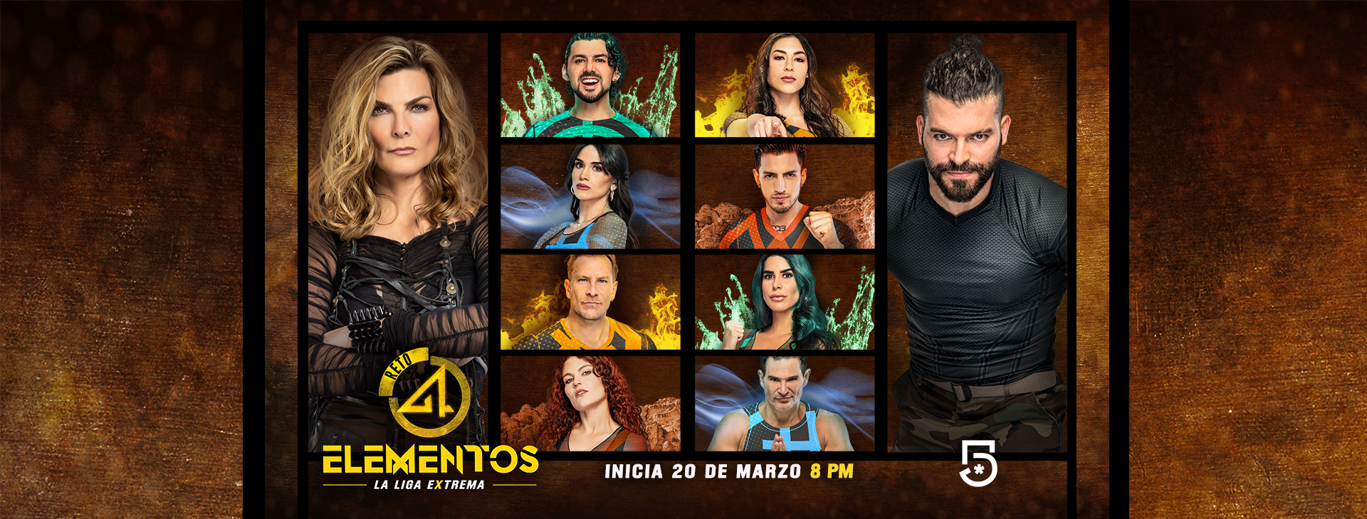 “Reto 4 Elementos, La Liga Extrema” estrena este lunes 20 de marzo a las 20:00 horas por Canal 5