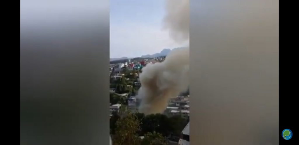 Video desde Puebla: Un hombre muere por quema de pastizales en Ahuazotepec