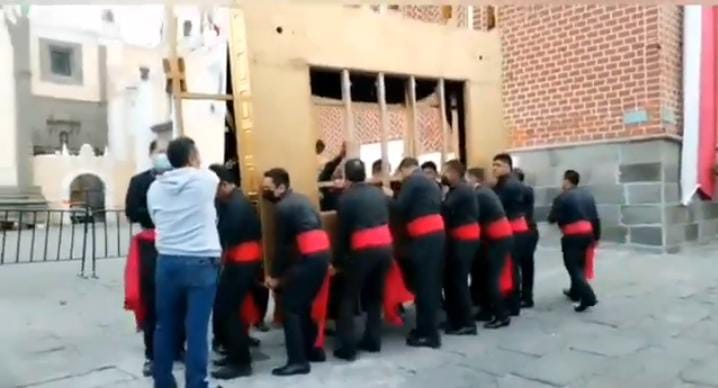 Video desde Puebla: Siguen las festividades religiosas en la Angelópolis