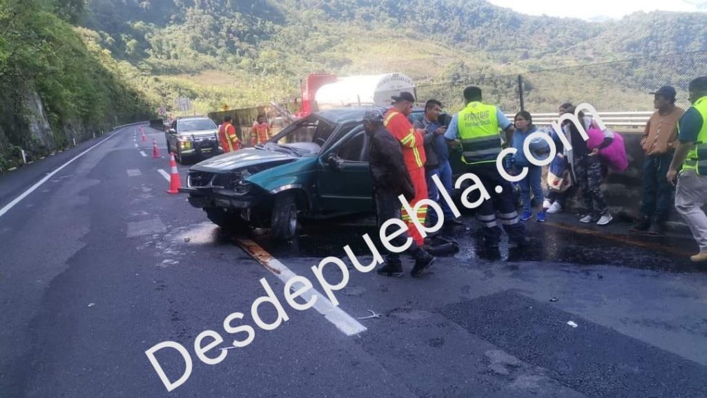 Fuerte accidente en la México Tuxpan
