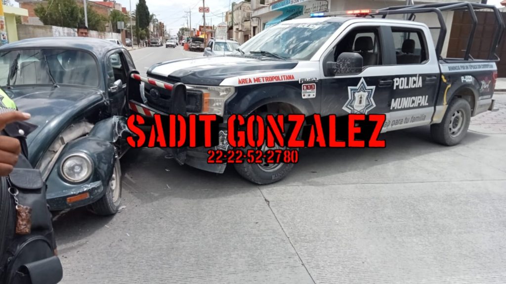 Choca patrulla de Tepeaca; no hubo lesionados