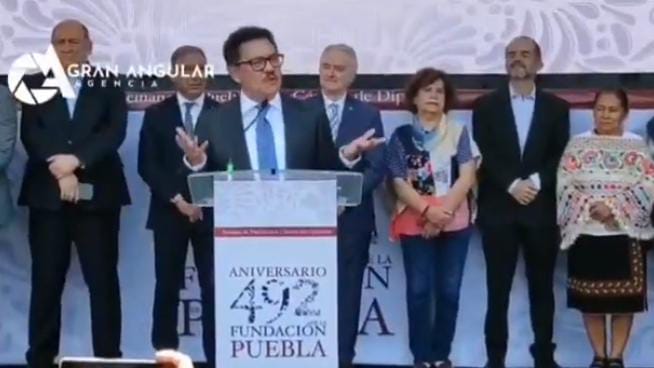 Video desde Puebla: Ignacio Mier inaugura la semana poblana en la Cámara de Diputados