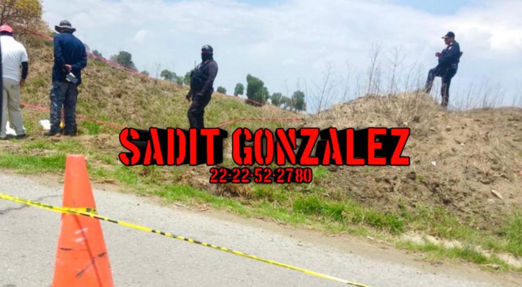 Tiran cadáver de una persona a orillas de la carretera a Aljojuca