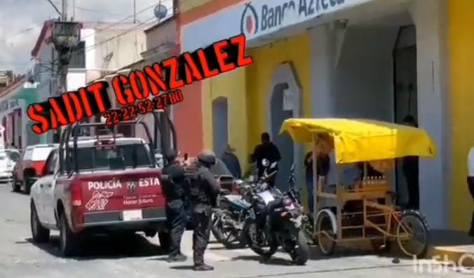 Video desde Puebla: Atracan tienda Elektra de pleno centro de Ciudad Serdán
