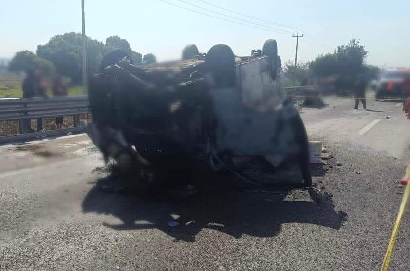 Accidente en la autopista México – Puebla deja dos muertos y 5 heridos