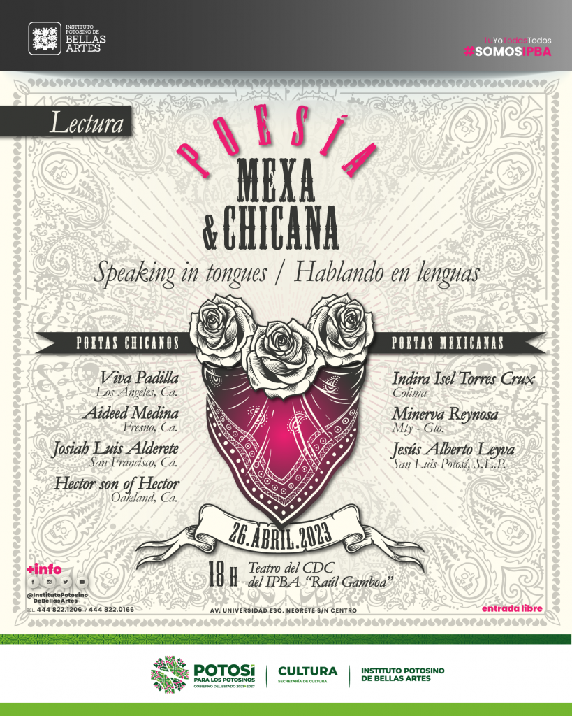 Lectura de Poesía Mexa & Chicana en el Centro de Difusión Cultural del IPBA
