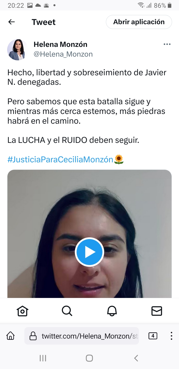 Niegan libertad y sobreseimiento a Javier N, confirmó Helena Monzón