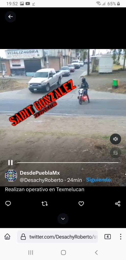 Video desde Puebla: Realizan operativo en Texmelucan
