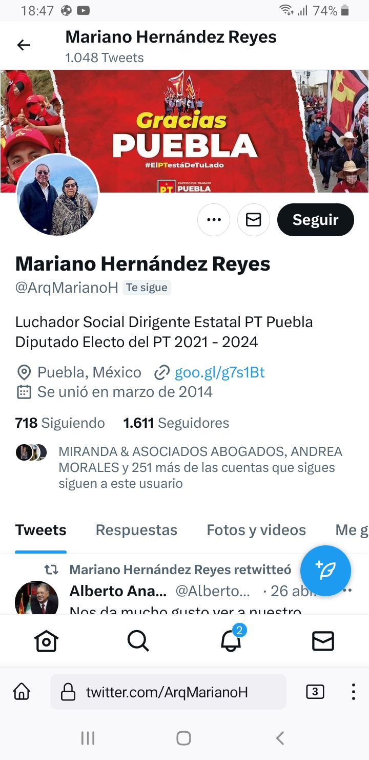 De manera sorpresiva falleció el diputado local del PT, Mariano Hernández Reyes